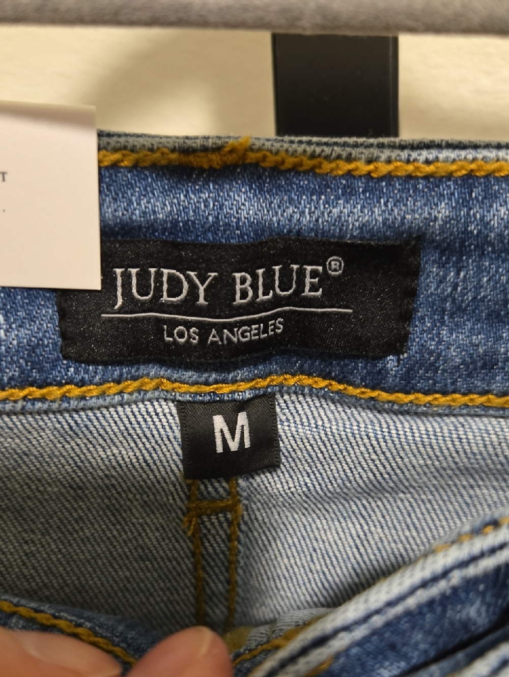 Judy Blue High Waist Color Block Shorts NWT - Picture 7 of 8